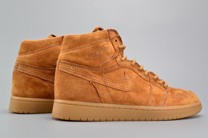 Air Jordan 1 Retro High OG "Wheat"  Golden Harvest/Elemental Gold 555088-710